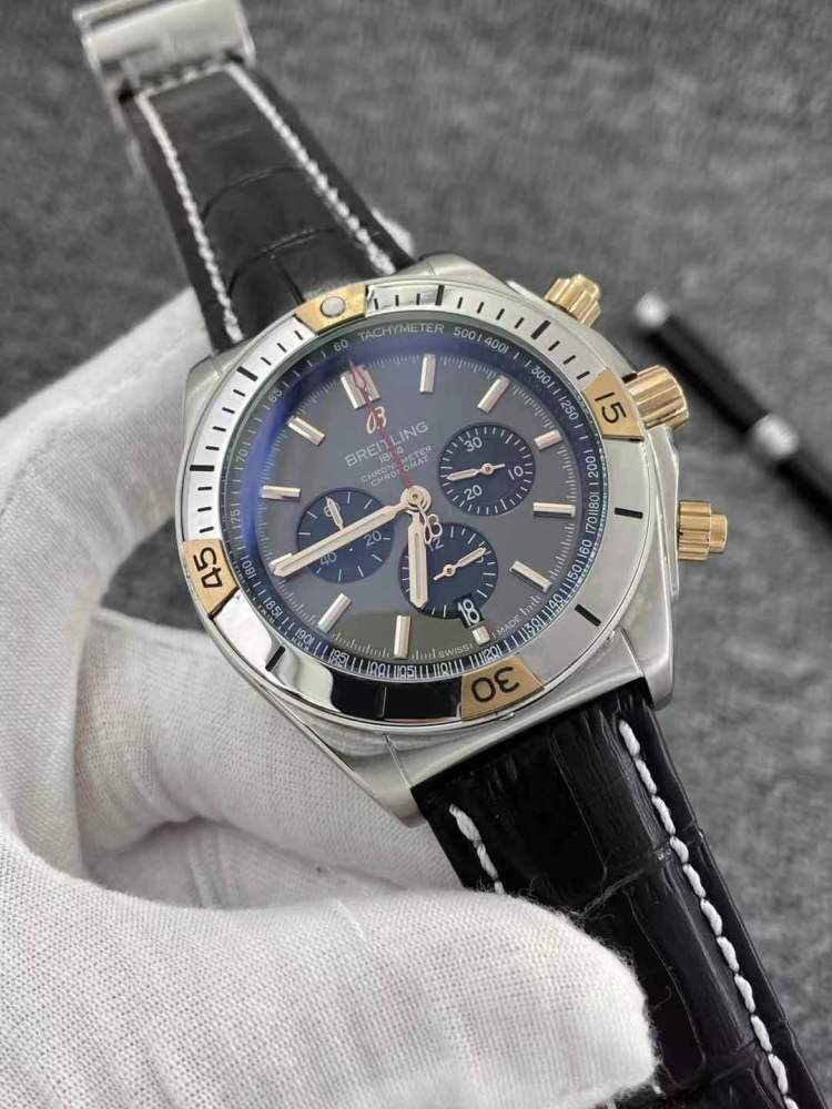 Men's Quartz Watch Chronograph 904L Stainless Steel 46mm- BR 138