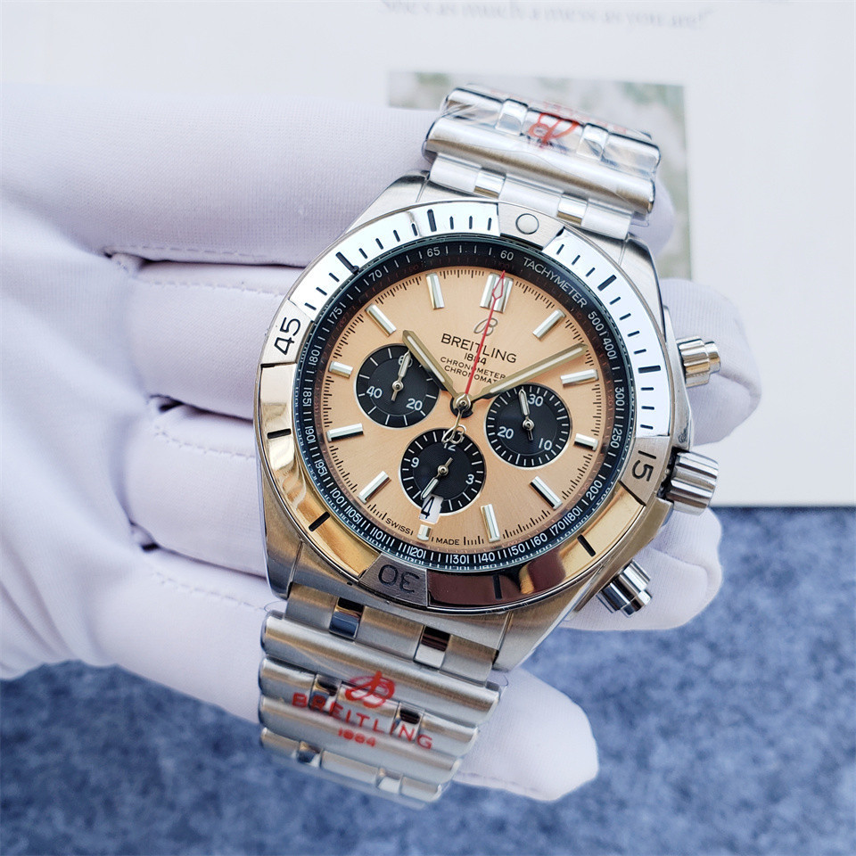 Men's Quartz Watch Chronograph 904L Stainless Steel 46mm- BR 139