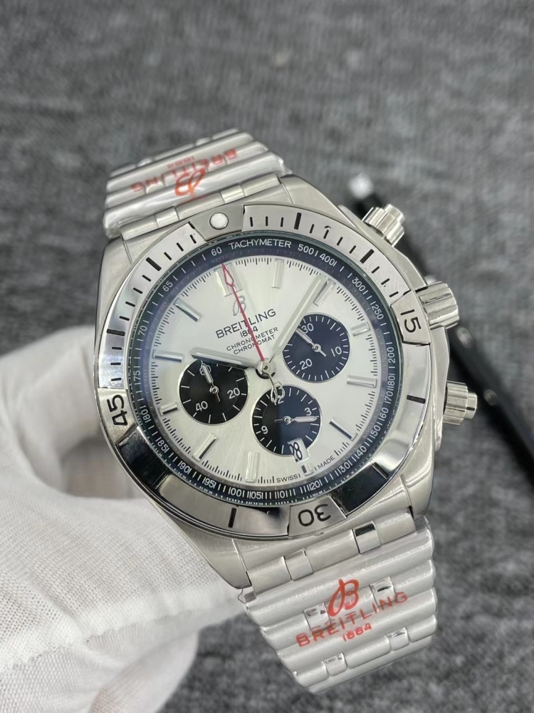Men's Quartz Watch Chronograph 904L Stainless Steel 46mm- BR 137