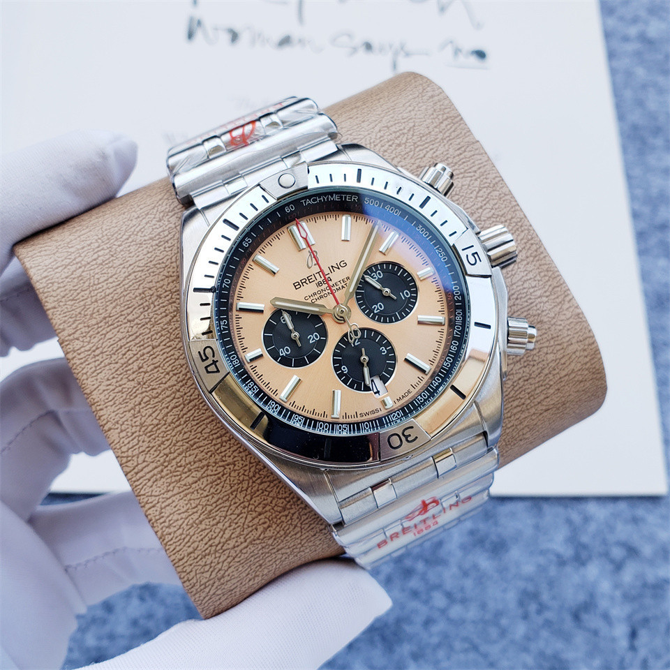 Men's Quartz Watch Chronograph 904L Stainless Steel 46mm- BR 139