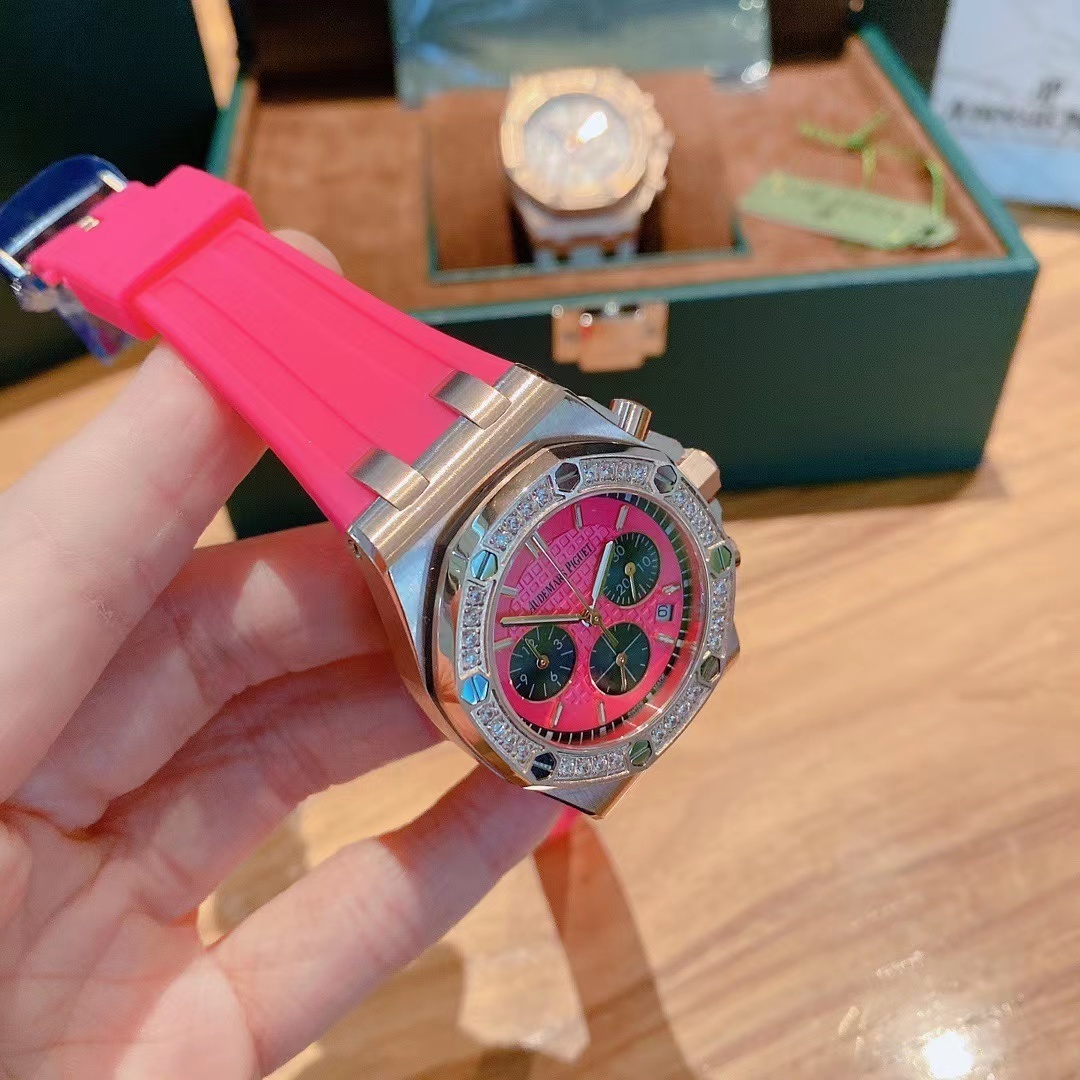 Women's  Quartz Watch Chronograph 904L Stainless Steel 35mm- AP 60