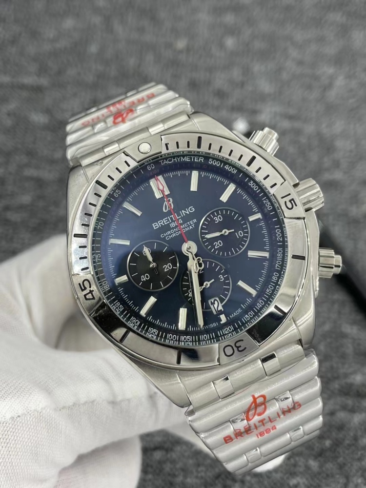 Men's Quartz Watch Chronograph 904L Stainless Steel 46mm- BR 137