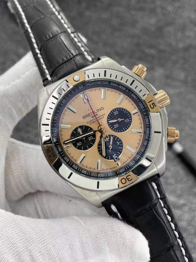 Men's Quartz Watch Chronograph 904L Stainless Steel 46mm- BR 138