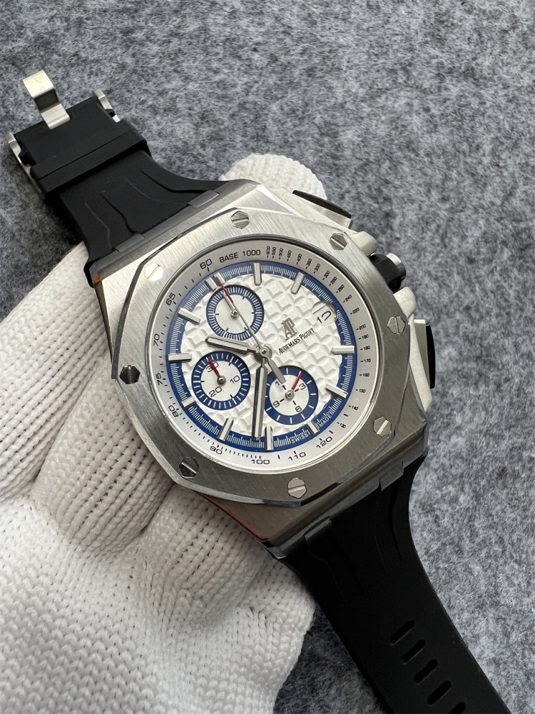 Men's Quartz Watch Chronograph 904L Stainless Steel 44mm- AP 99