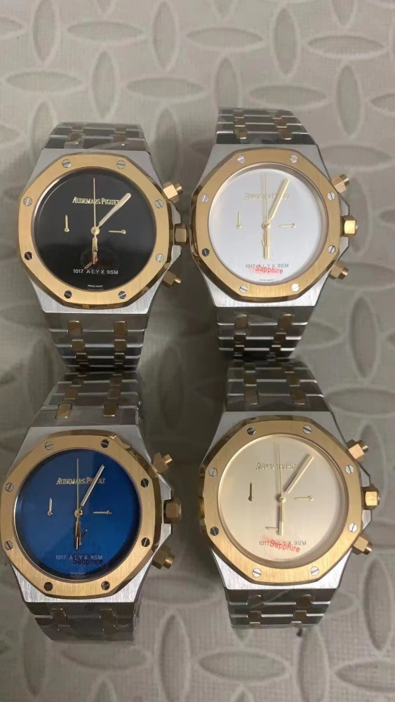 Men's Quartz Watch Chronograph 904L Stainless Steel 42mm- AP 89
