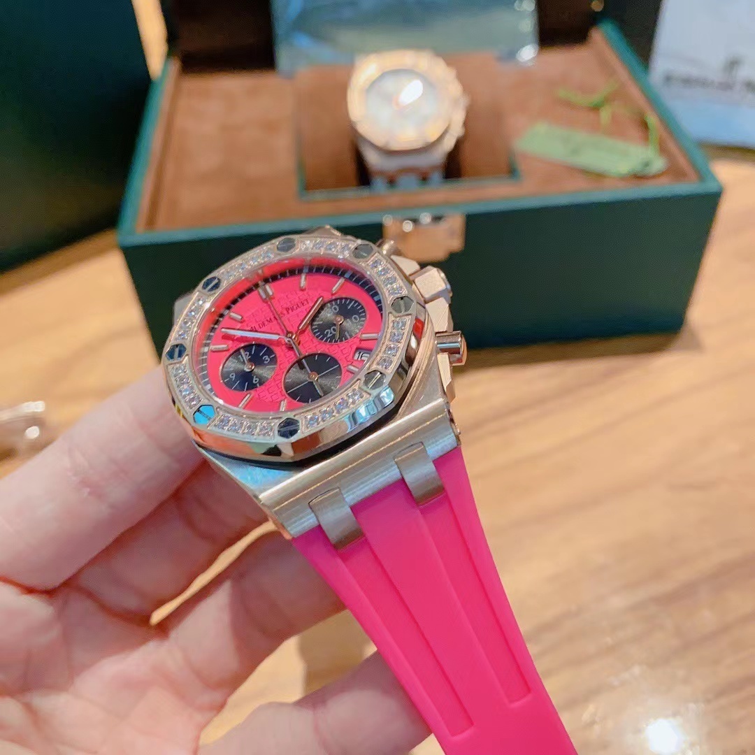 Women's  Quartz Watch Chronograph 904L Stainless Steel 35mm- AP 60