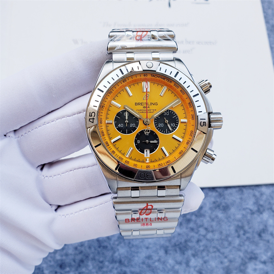 Men's Quartz Watch Chronograph 904L Stainless Steel 46mm- BR 139