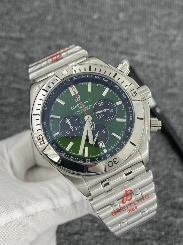 Men's Quartz Watch Chronograph 904L Stainless Steel 46mm- BR 137