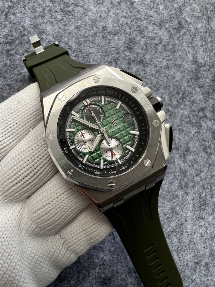 Men's Quartz Watch Chronograph 904L Stainless Steel 44mm- AP 99