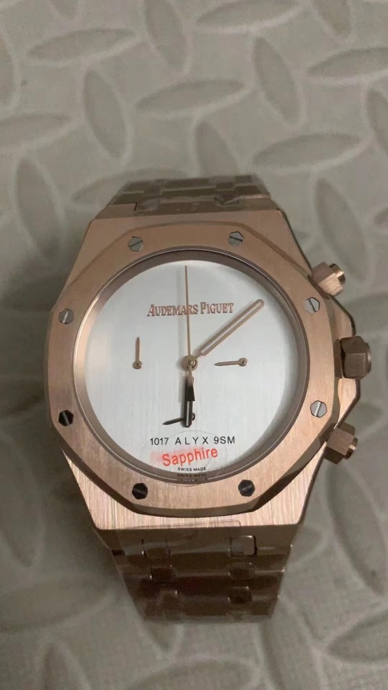 Men's Quartz Watch Chronograph 904L Stainless Steel 42mm- AP 89