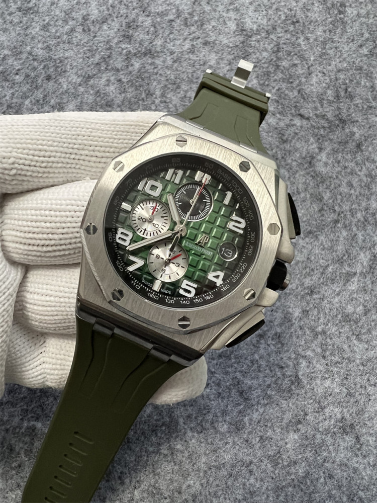 Men's Quartz Watch Chronograph 904L Stainless Steel 44mm- AP 99