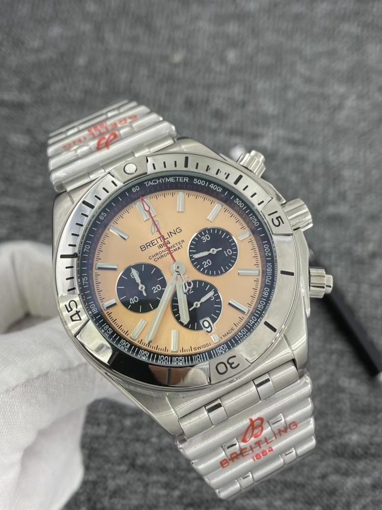 Men's Quartz Watch Chronograph 904L Stainless Steel 46mm- BR 137