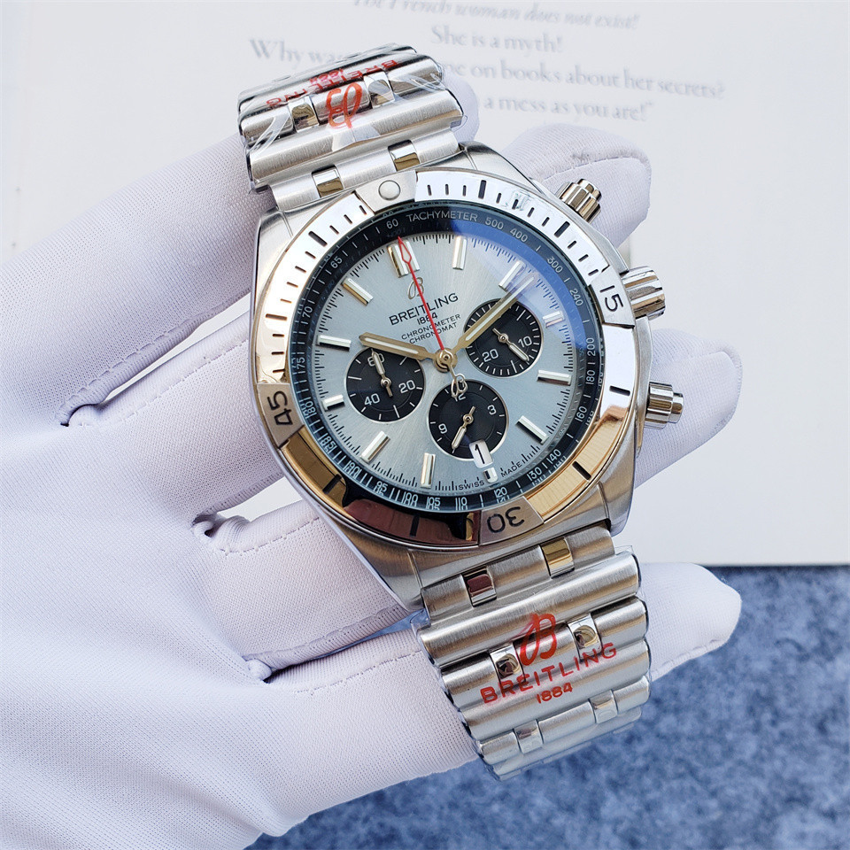 Men's Quartz Watch Chronograph 904L Stainless Steel 46mm- BR 139