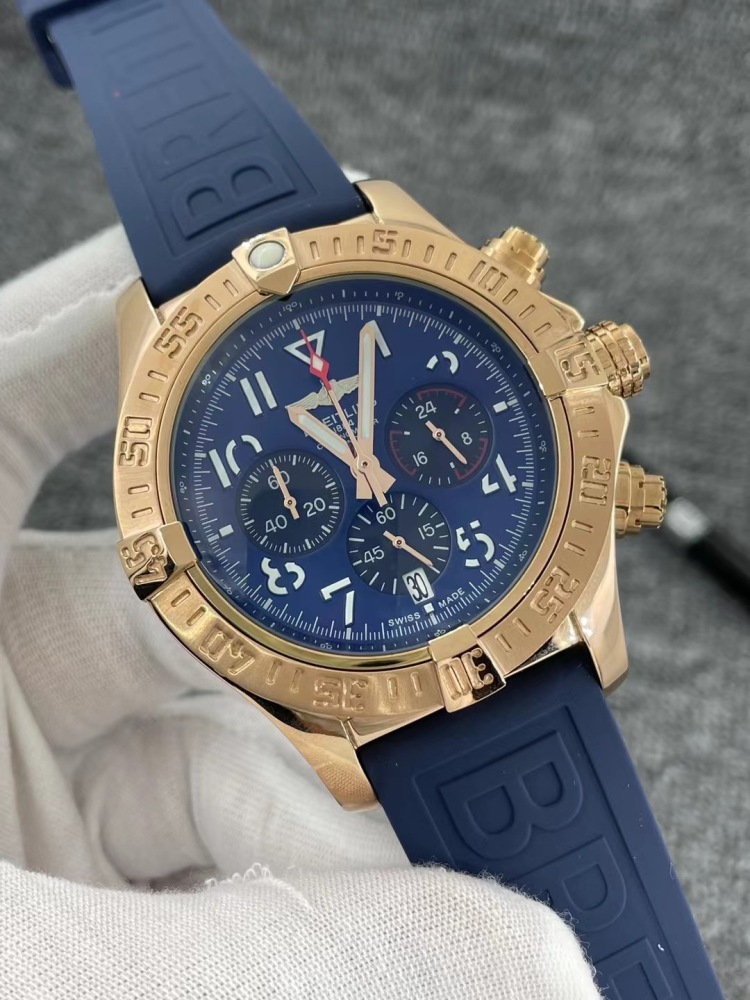 Men's Quartz Watch Chronograph 904L Stainless Steel 46mm- BR 133