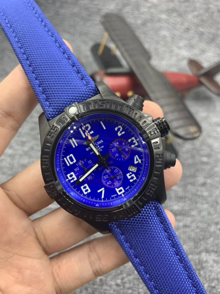Men's Quartz Watch Chronograph 904L Stainless Steel 46mm- BR 120