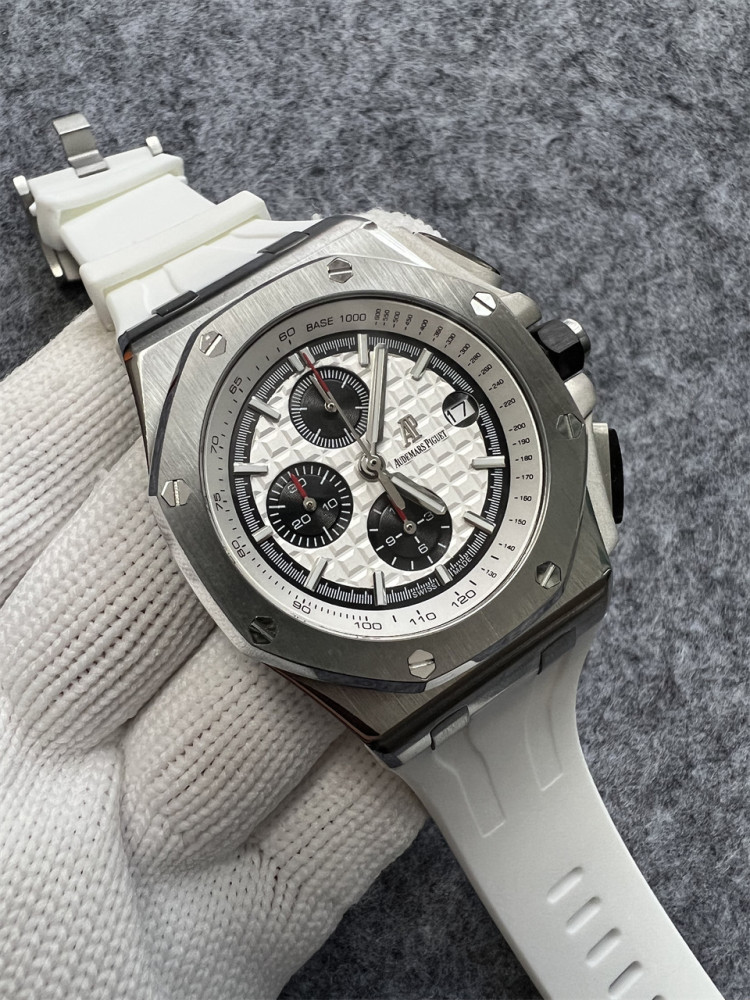 Men's Quartz Watch Chronograph 904L Stainless Steel 44mm- AP 99