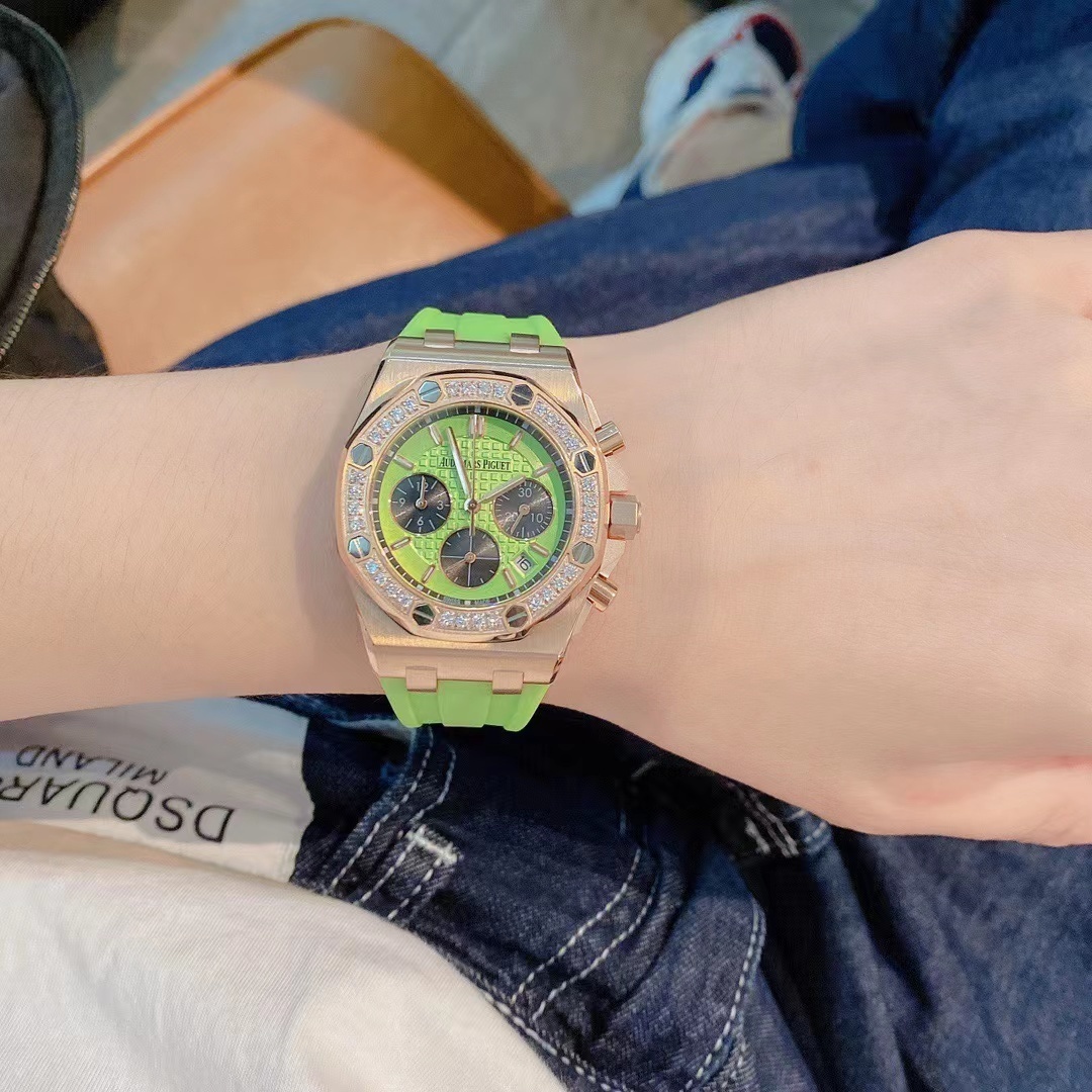 Women's  Quartz Watch Chronograph 904L Stainless Steel 35mm- AP 60