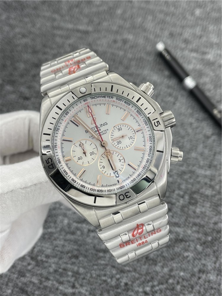 Men's Quartz Watch Chronograph 904L Stainless Steel 46mm- BR 137