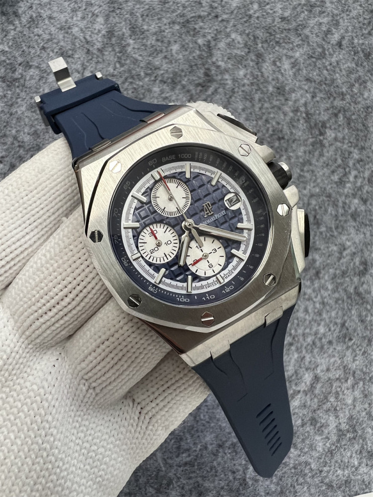 Men's Quartz Watch Chronograph 904L Stainless Steel 44mm- AP 99