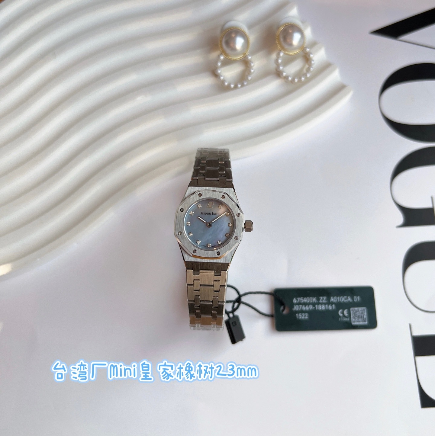 Women's  Quartz Watch Chronograph 904L Stainless Steel 23mm- AP 121