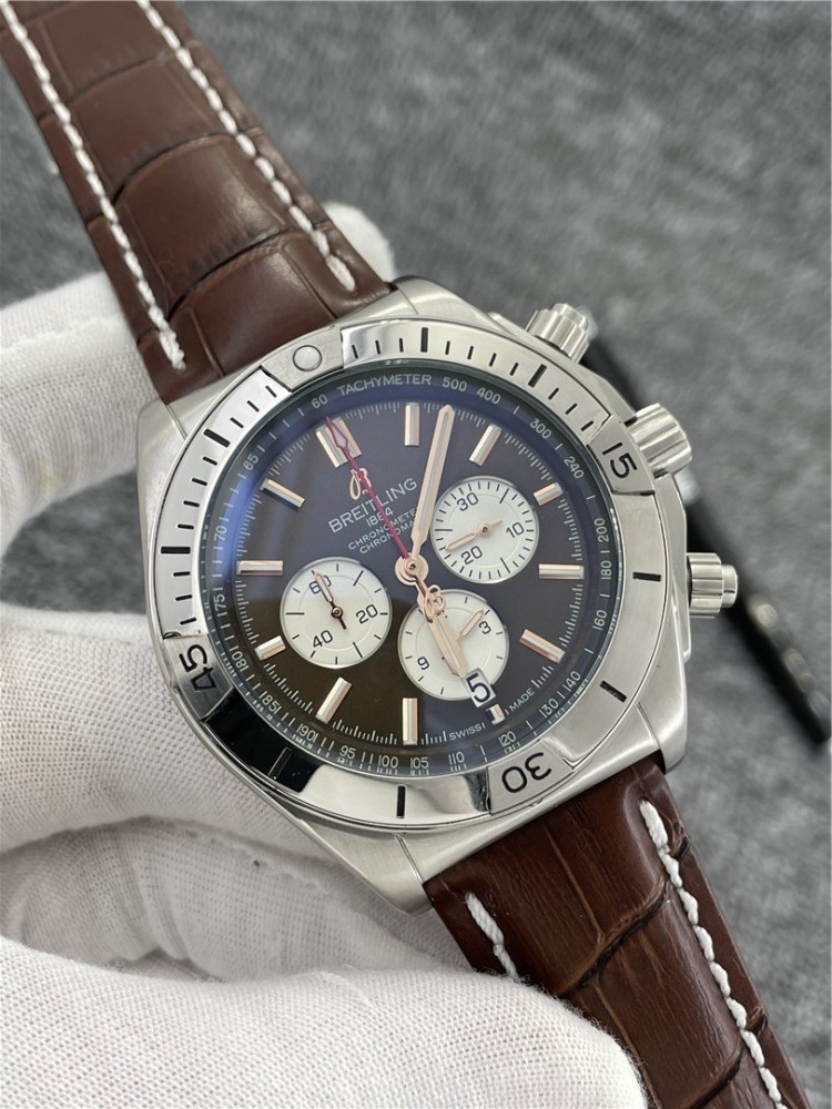 Men's Quartz Watch Chronograph 904L Stainless Steel 46mm- BR 137