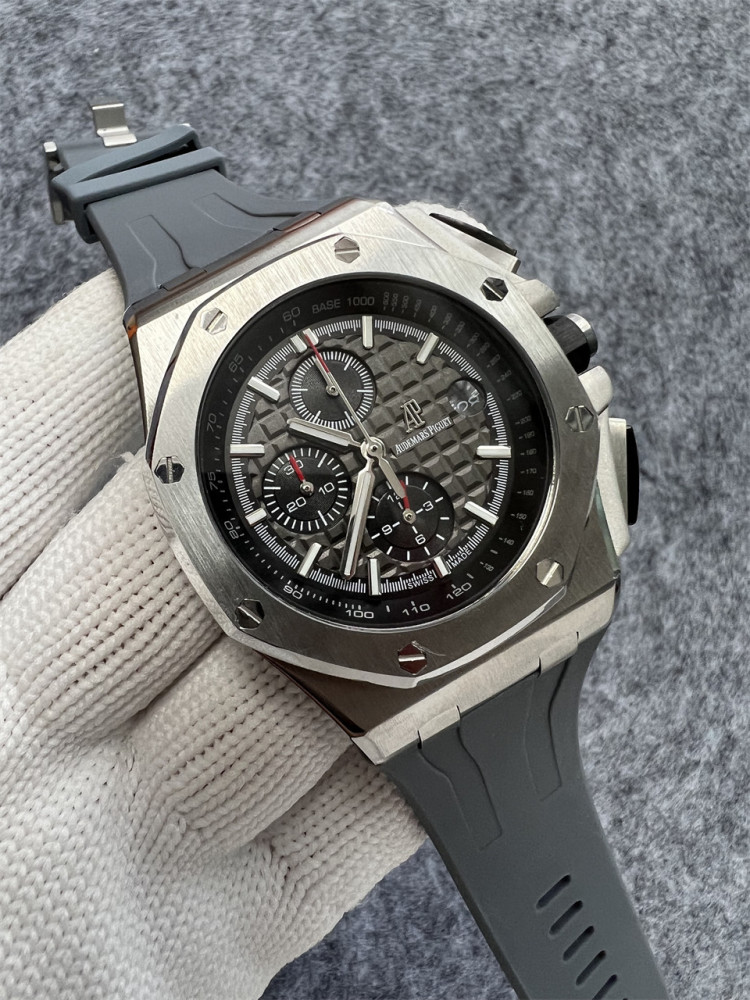 Men's Quartz Watch Chronograph 904L Stainless Steel 44mm- AP 99