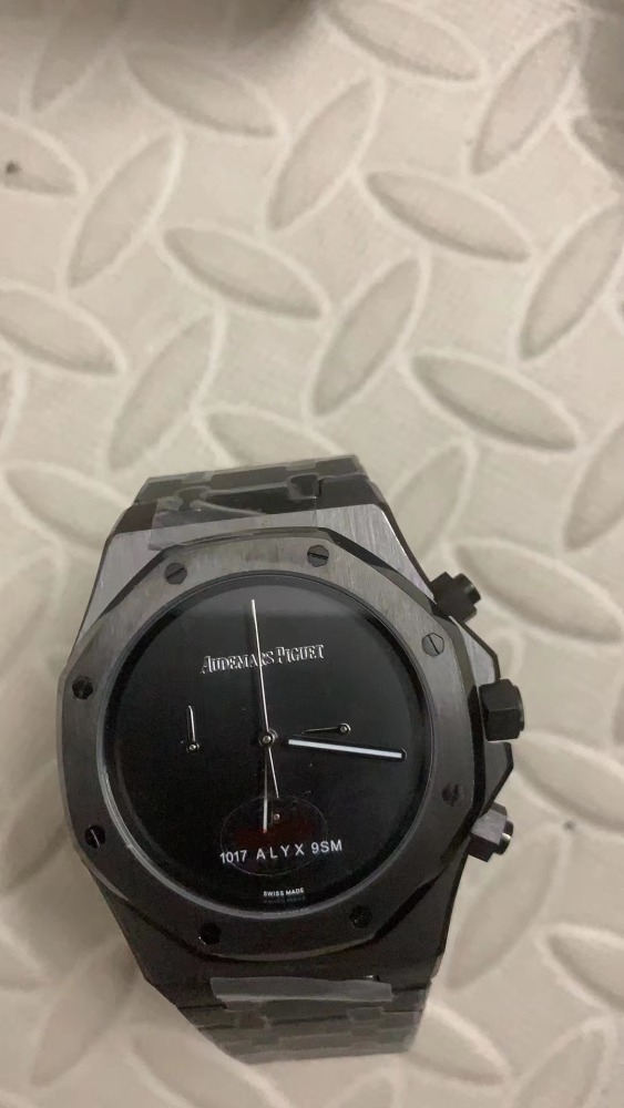 Men's Quartz Watch Chronograph 904L Stainless Steel 42mm- AP 89