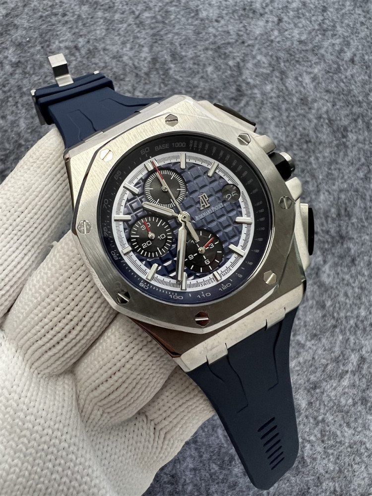 Men's Quartz Watch Chronograph 904L Stainless Steel 44mm- AP 99