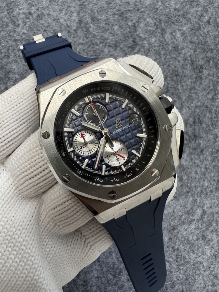Men's Quartz Watch Chronograph 904L Stainless Steel 44mm- AP 99
