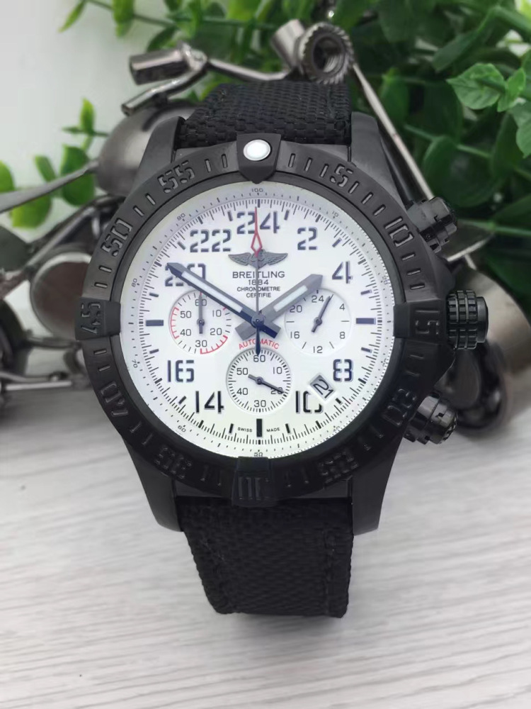 Men's Quartz Watch Chronograph 904L Stainless Steel 46mm- BR 144