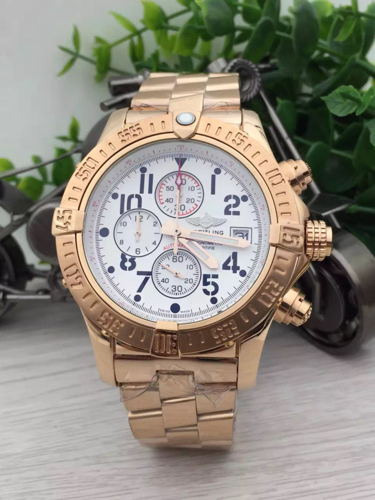 Men's Quartz Watch Chronograph 904L Stainless Steel 46mm- BR 149