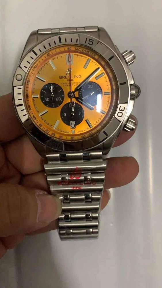 Men's Quartz Watch Chronograph 904L Stainless Steel 46mm- BR 136