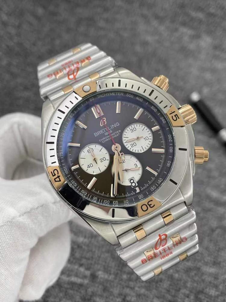 Men's Quartz Watch Chronograph 904L Stainless Steel 46mm- BR 138