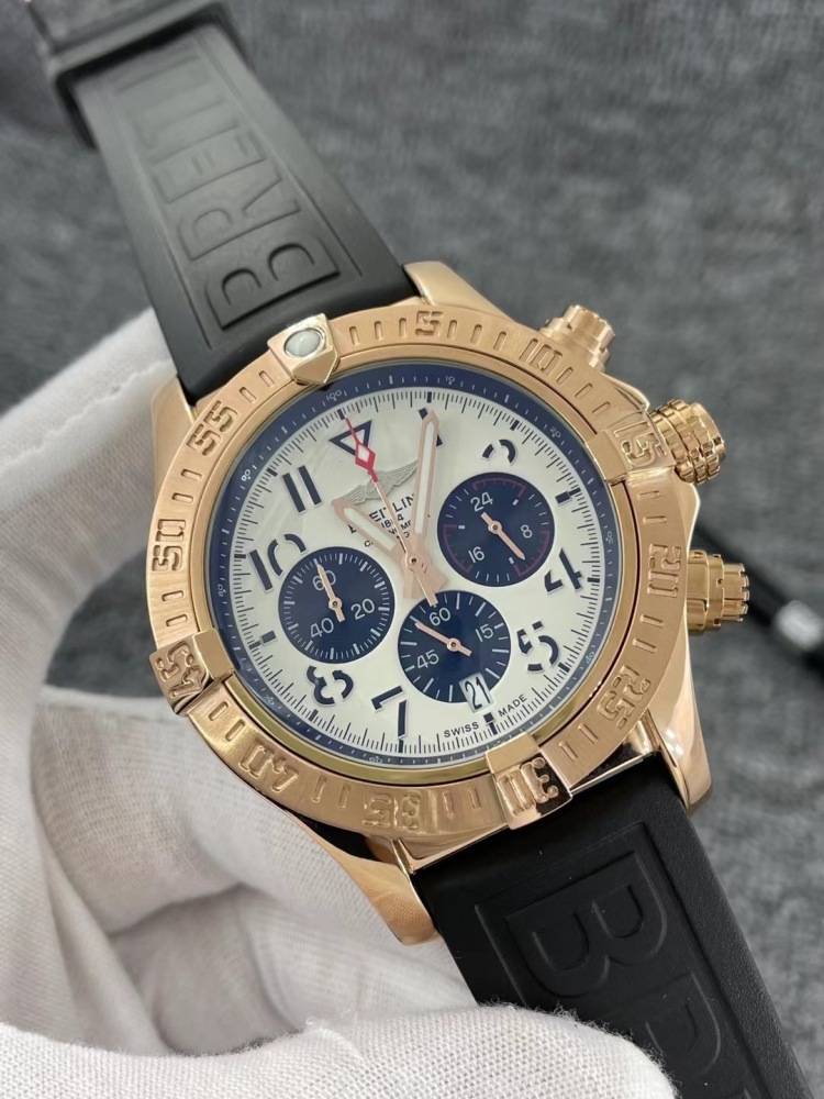 Men's Quartz Watch Chronograph 904L Stainless Steel 46mm- BR 133