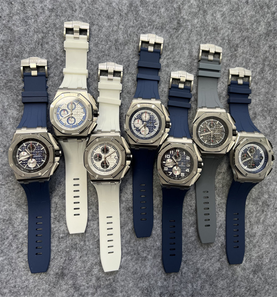 Men's Quartz Watch Chronograph 904L Stainless Steel 44mm- AP 99