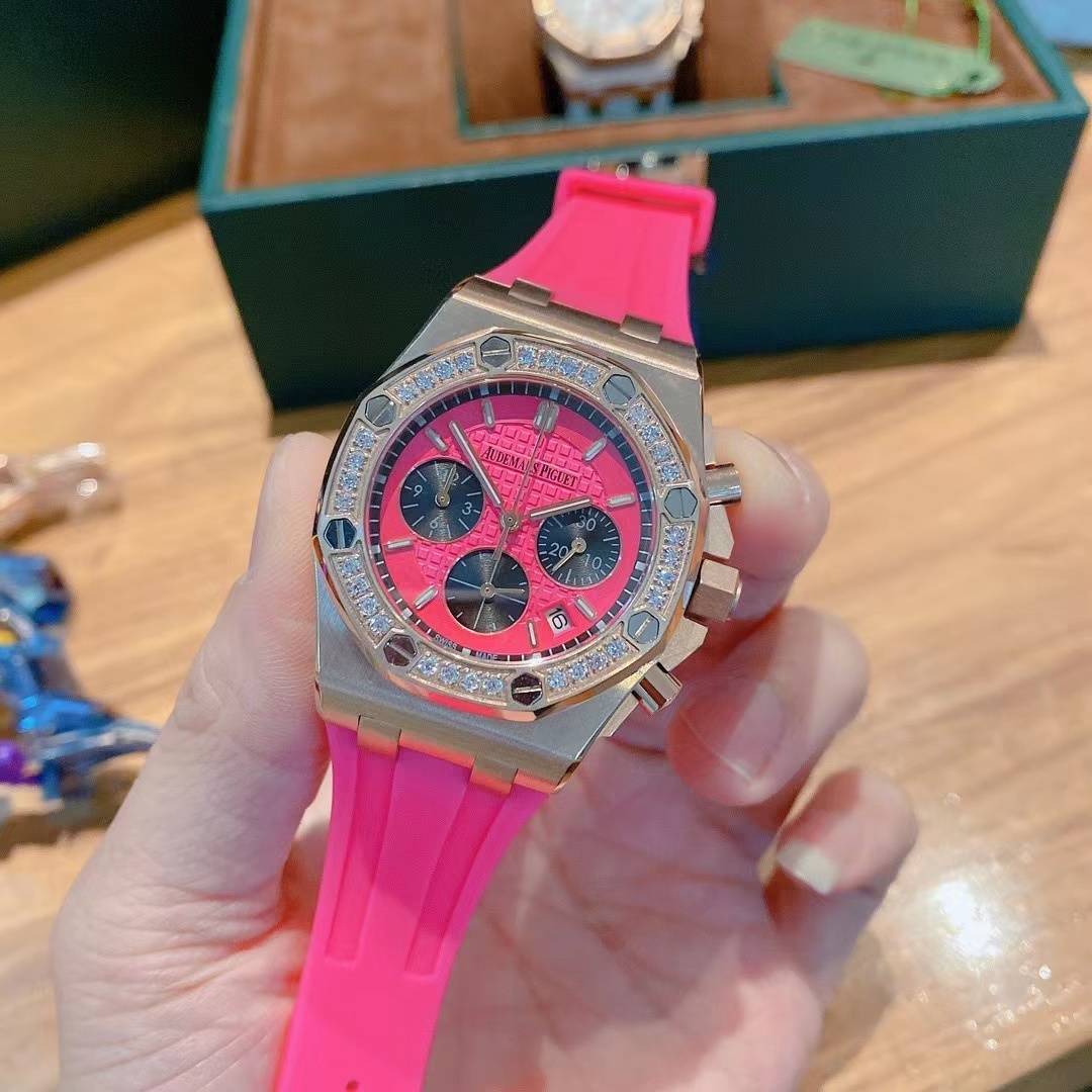 Women's  Quartz Watch Chronograph 904L Stainless Steel 35mm- AP 60
