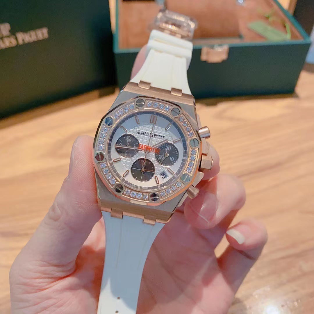Women's  Quartz Watch Chronograph 904L Stainless Steel 35mm- AP 60