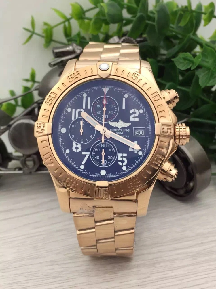 Men's Quartz Watch Chronograph 904L Stainless Steel 46mm- BR 149