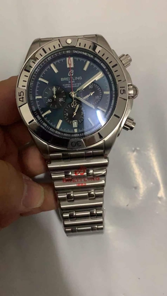 Men's Quartz Watch Chronograph 904L Stainless Steel 46mm- BR 136