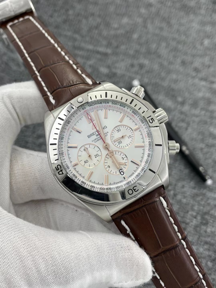 Men's Quartz Watch Chronograph 904L Stainless Steel 46mm- BR 137