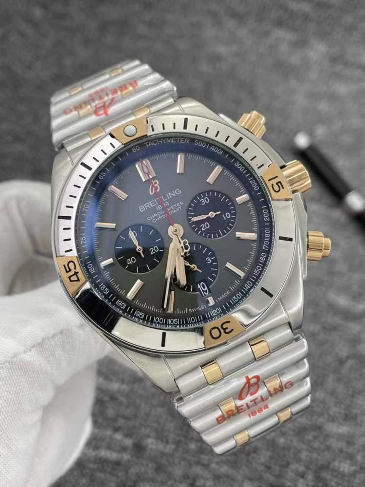 Men's Quartz Watch Chronograph 904L Stainless Steel 46mm- BR 138