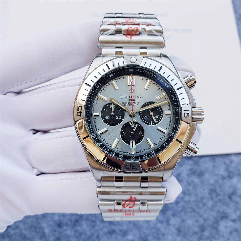 Men's Quartz Watch Chronograph 904L Stainless Steel 46mm- BR 139