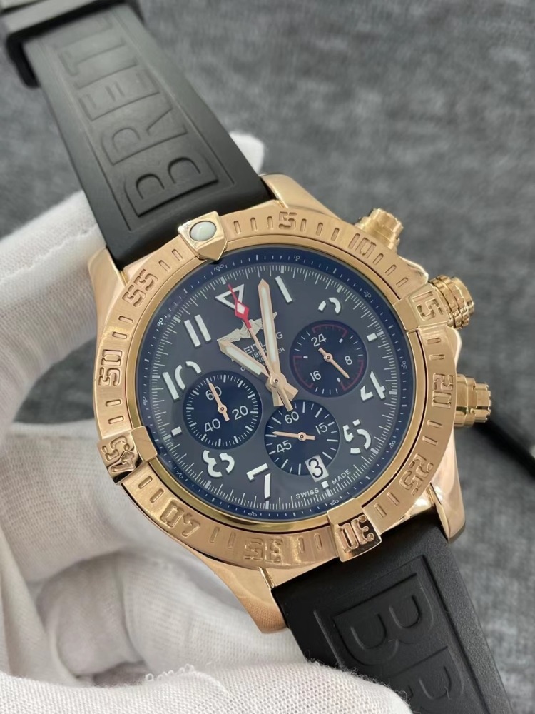 Men's Quartz Watch Chronograph 904L Stainless Steel 46mm- BR 133
