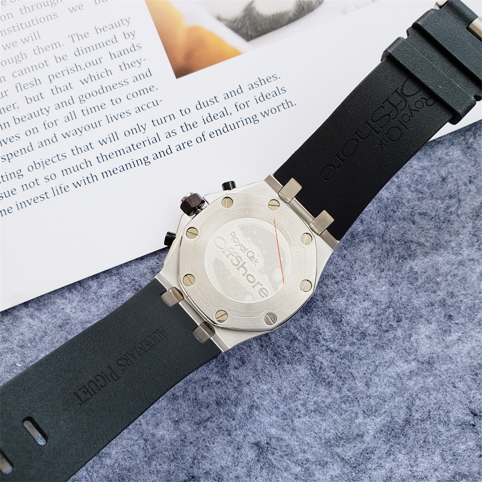 Men's Quartz Watch Chronograph 904L Stainless Steel 42mm- AP 75