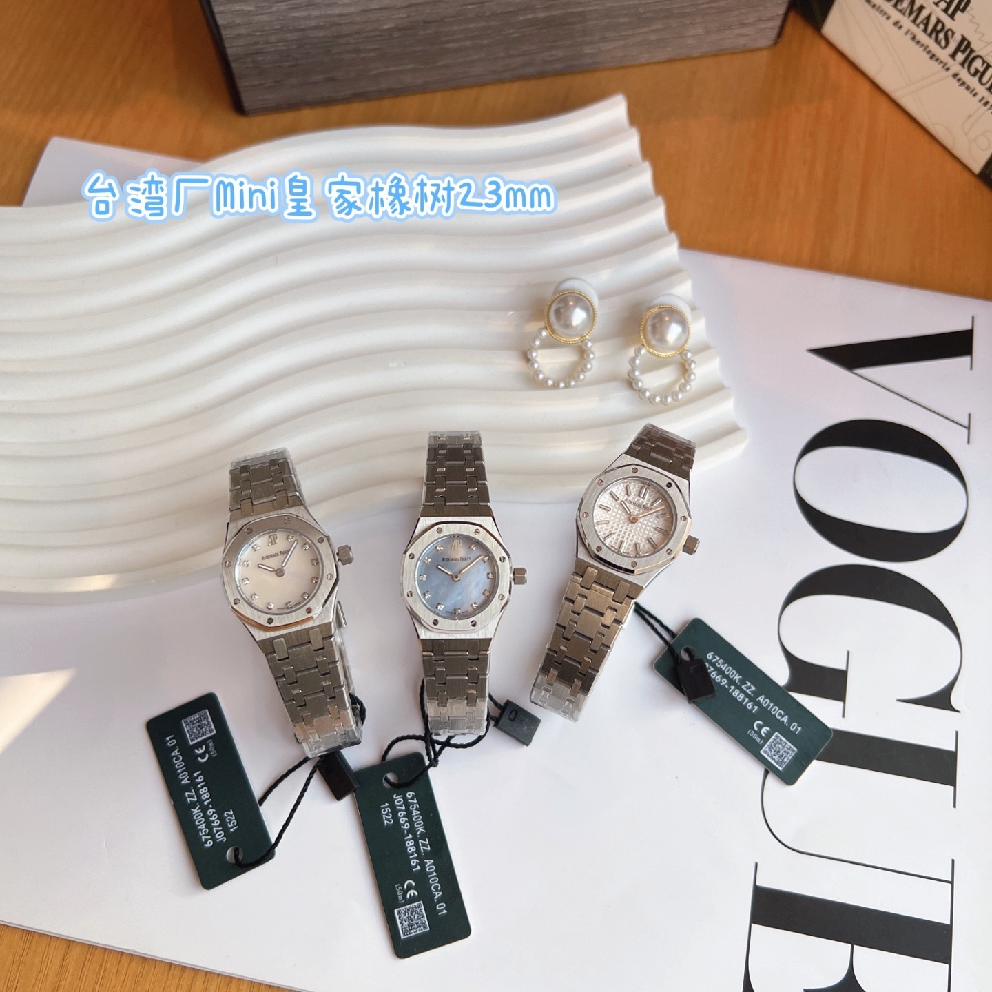 Women's  Quartz Watch Chronograph 904L Stainless Steel 23mm- AP 121