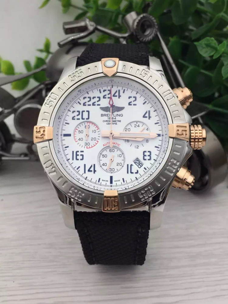 Men's Quartz Watch Chronograph 904L Stainless Steel 46mm- BR 148