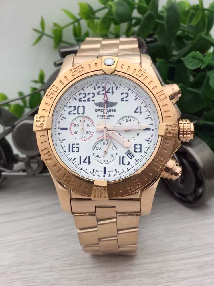 Men's Quartz Watch Chronograph 904L Stainless Steel 46mm- BR 149