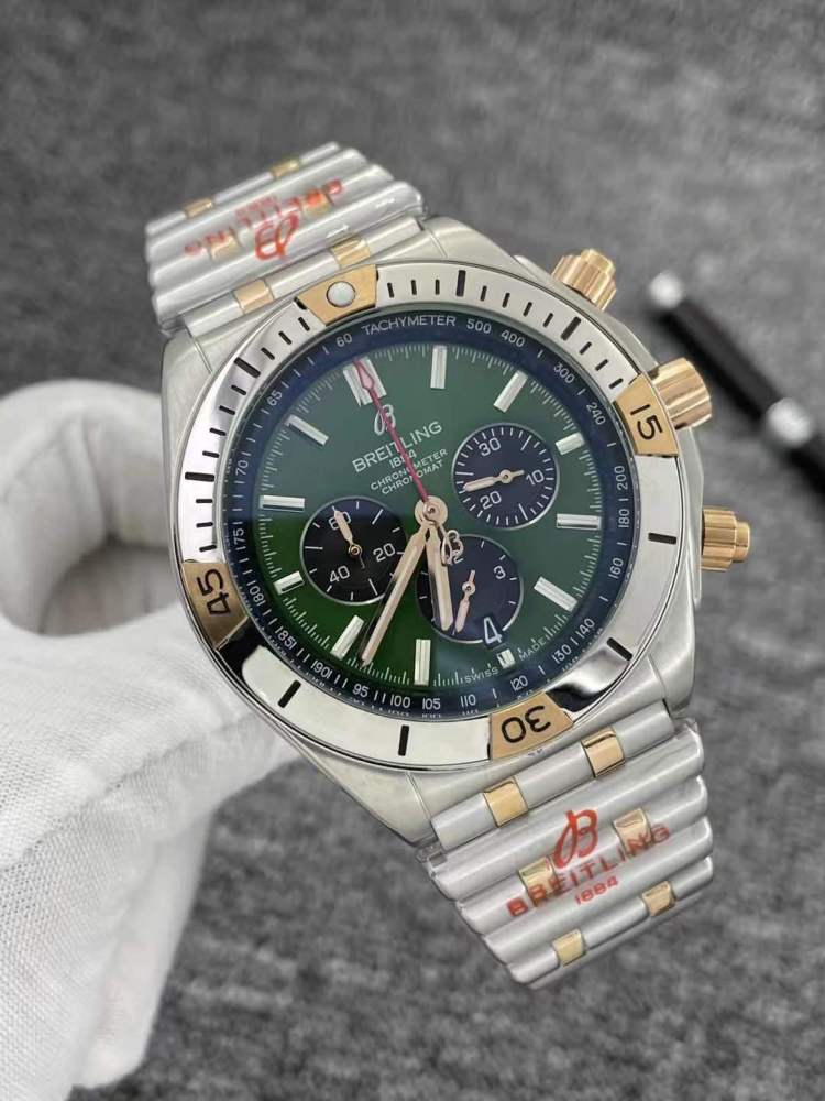 Men's Quartz Watch Chronograph 904L Stainless Steel 46mm- BR 138