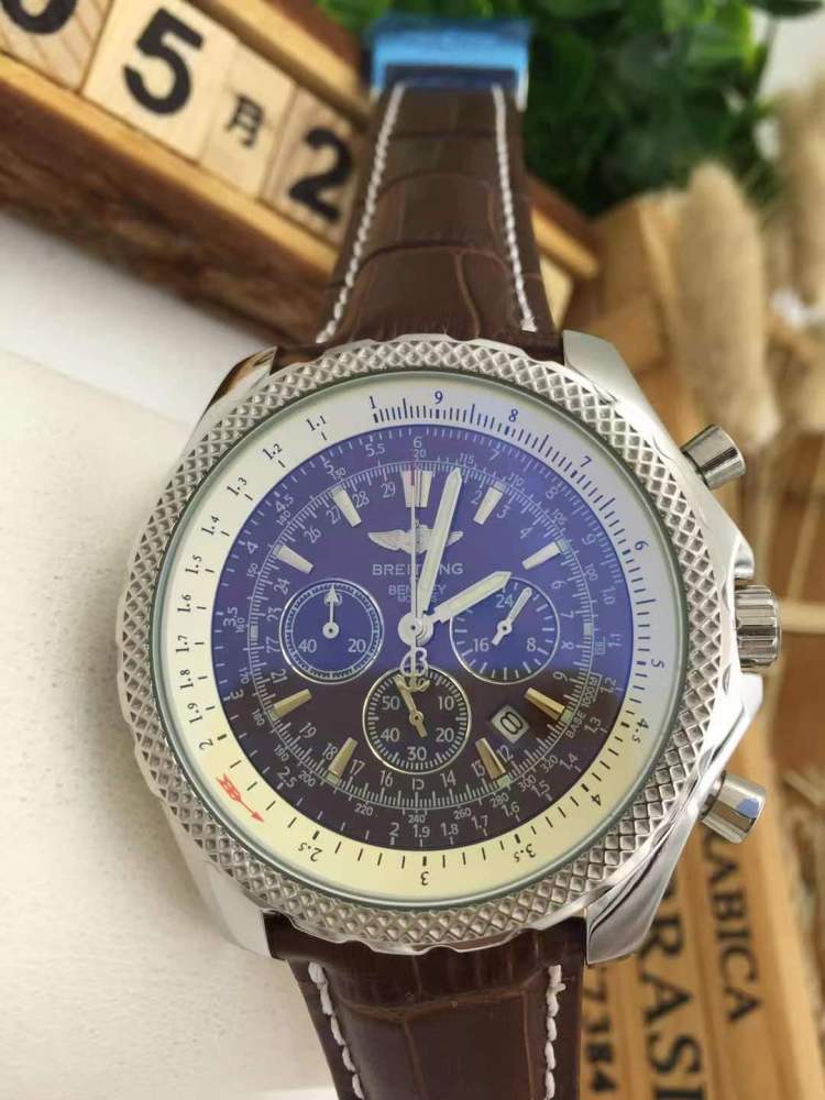 Men's Quartz Watch Chronograph 904L Stainless Steel 46mm- BR 125