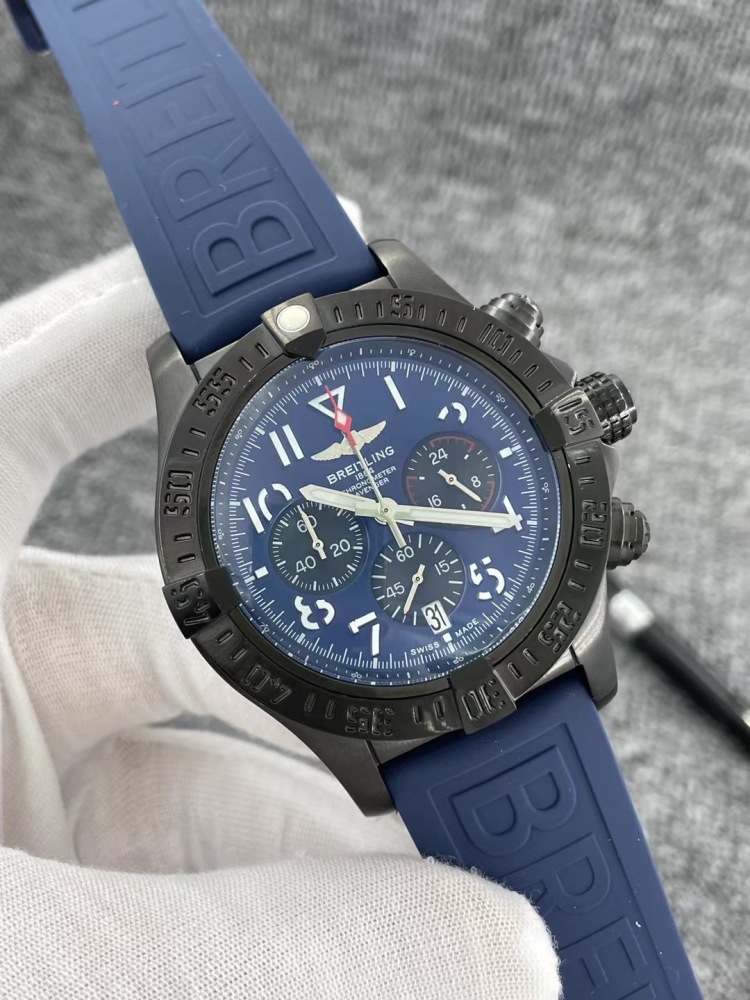 Men's Quartz Watch Chronograph 904L Stainless Steel 46mm- BR 129